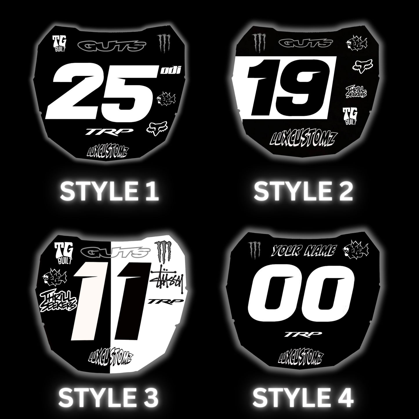ODI Number Decal (Black)